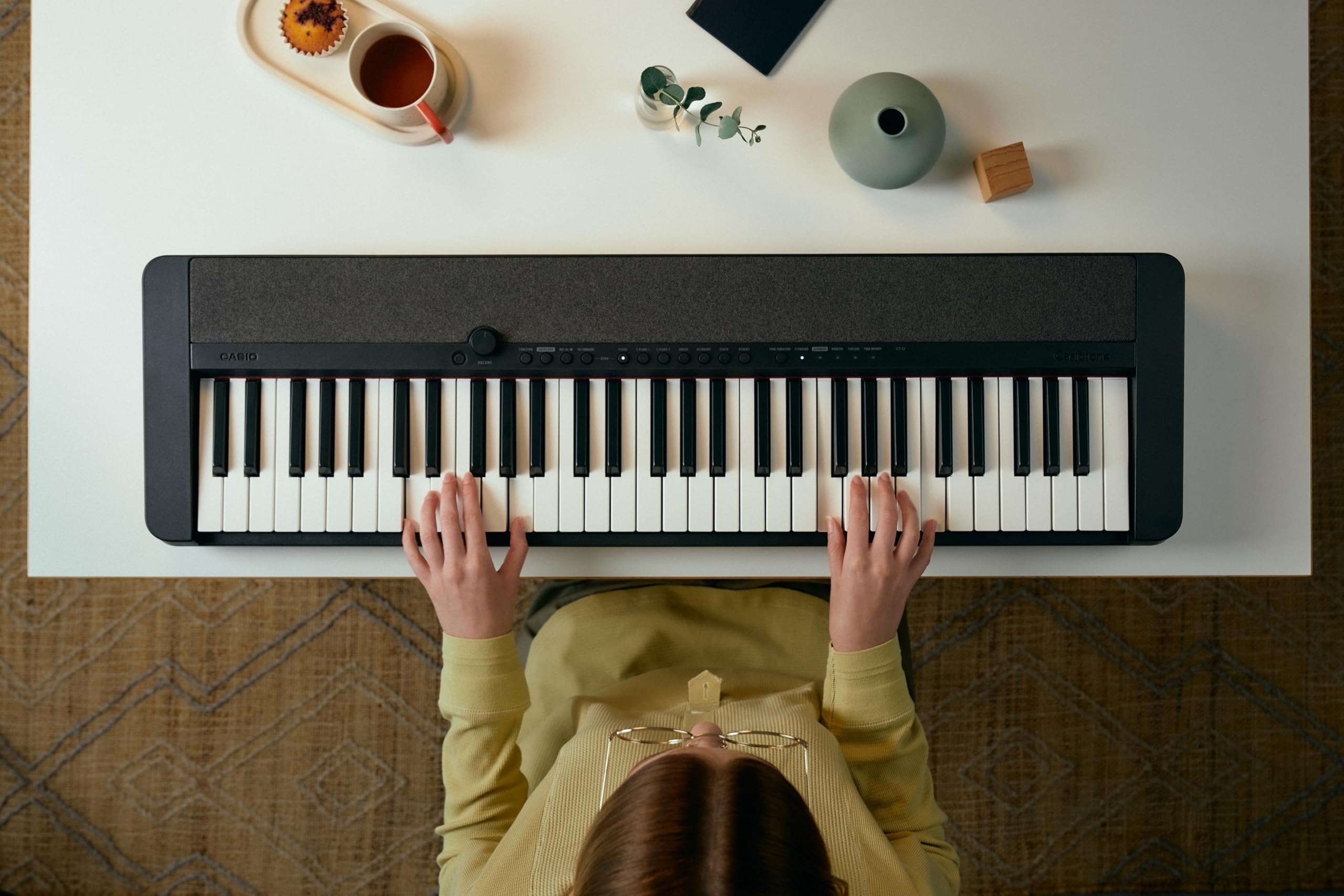 Casio CT-S1BK Casiotone piyano klavye, 61 vuruşa duyarlı tuşlu
